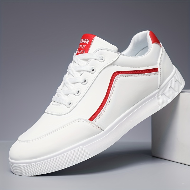 Mens Solid Striped Trendy Skateboard Shoes Non Slip Outdoor Campus Jogging All Seasons Highquality & Affordable Temu details 4