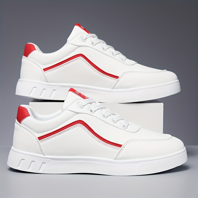 Mens Solid Striped Trendy Skateboard Shoes Non Slip Outdoor Campus Jogging All Seasons Highquality & Affordable Temu details 7