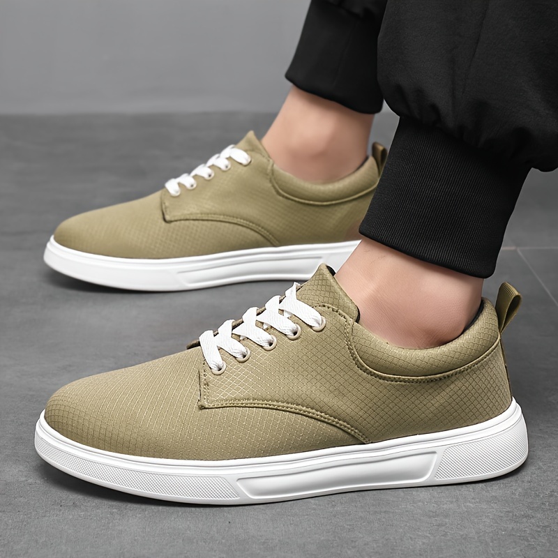 low top skateboard shoes men s vintage solid colour   details 0