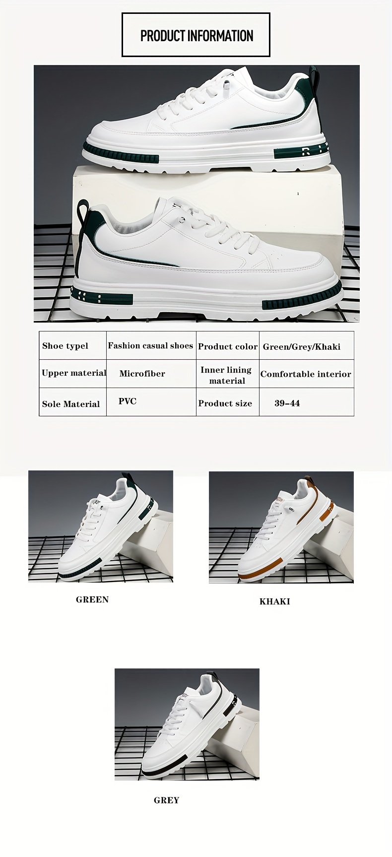 skate shoes men s trendy solid comfy non slip casual details 3