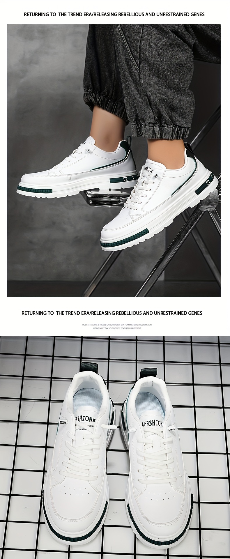 skate shoes men s trendy solid comfy non slip casual details 9