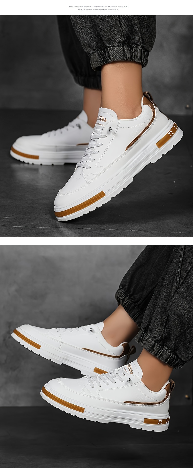 skate shoes men s trendy solid comfy non slip casual details 11