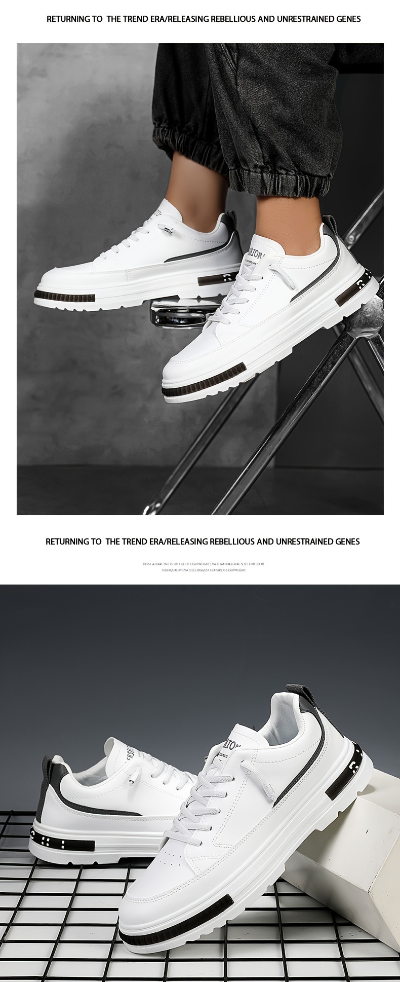 skate shoes men s trendy solid comfy non slip casual details 15